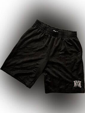 UH Black Athletic Mesh Shorts